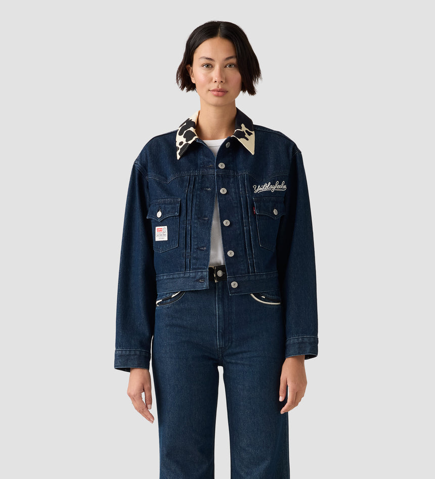 levi's® x toy story women's type ii trucker jacket 0034C0000XS- Dark Indigo – Levi's Hong Kong