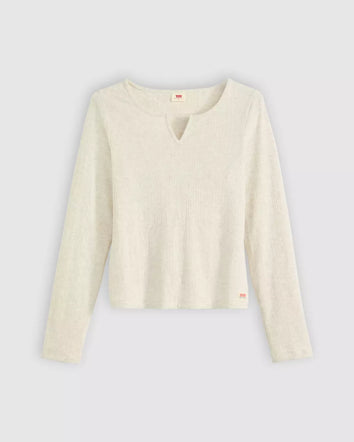 levi's® dry goods supersoft 超柔軟長袖 t恤 | 女裝   003Q10000S- Neutral  – Levi's 香港