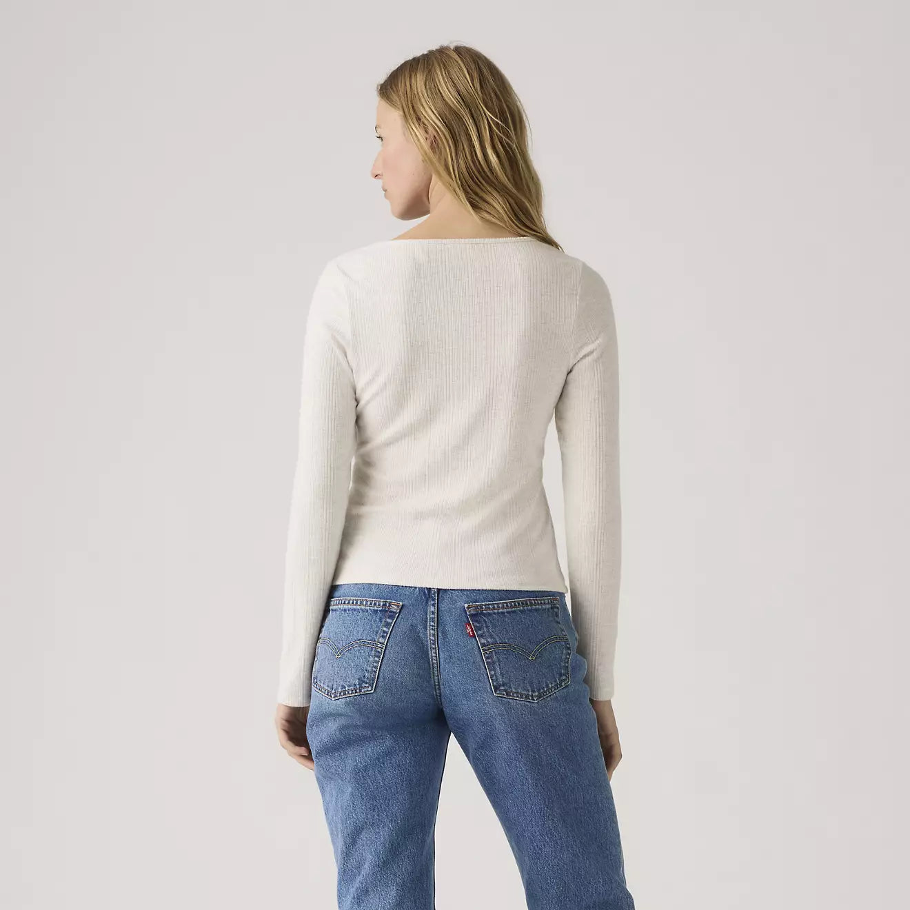 levi's® dry goods supersoft 超柔軟長袖 t恤 | 女裝   003Q10000XS- Neutral – Levi's 香港