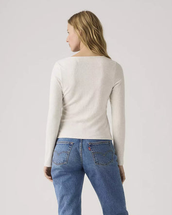 levi's® dry goods supersoft 超柔軟長袖 t恤 | 女裝   003Q10000S- Neutral  – Levi's 香港