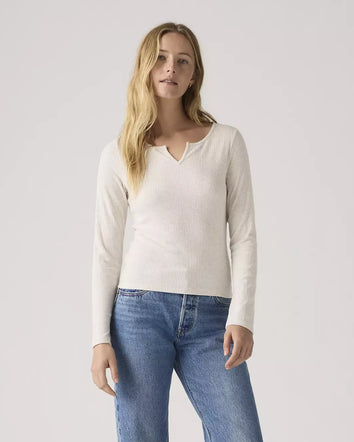 levi's® dry goods supersoft 超柔軟長袖 t恤 | 女裝   003Q10000S- Neutral  – Levi's 香港