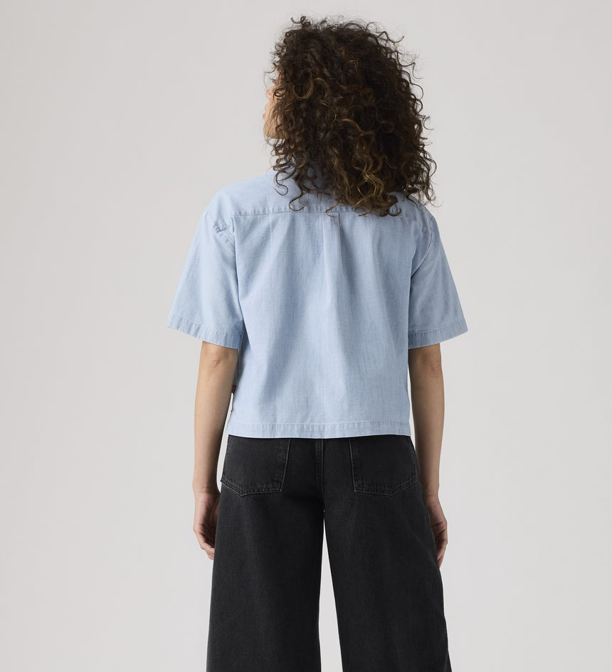 levi's® women's harlie short-sleeve cropped shirt 003QI0000XS- Multicolor – Levi's Hong Kong