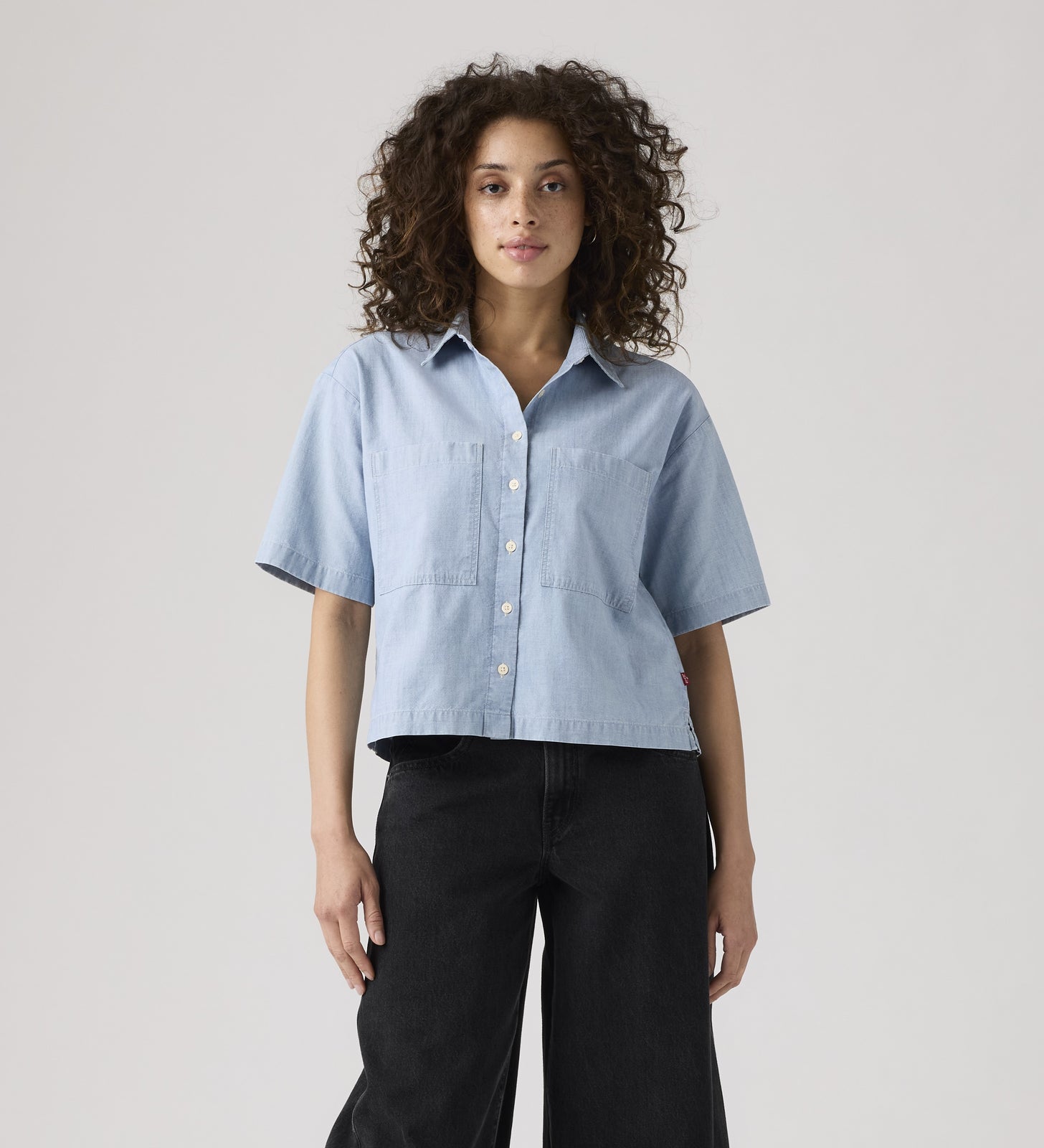 levi's® harlie 短袖短版襯衫 | 女裝 003QI0000S- Multicolor – Levi's 香港