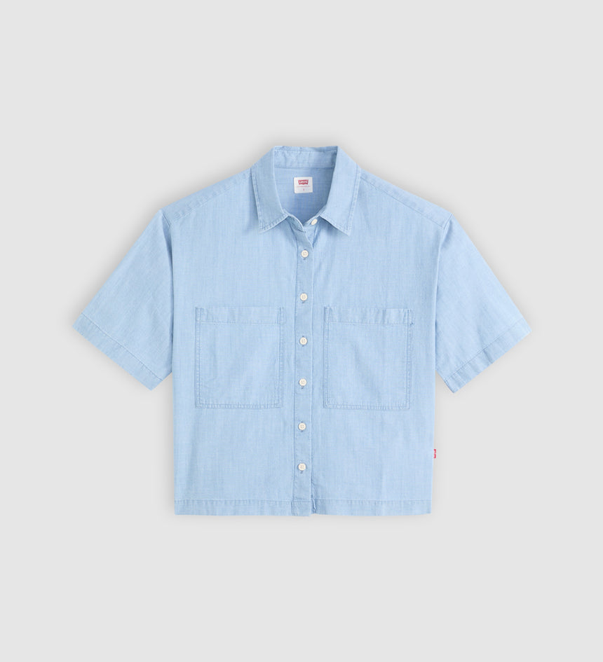 levi's® women's harlie short-sleeve cropped shirt 003QI0000XS- Multicolor – Levi's Hong Kong