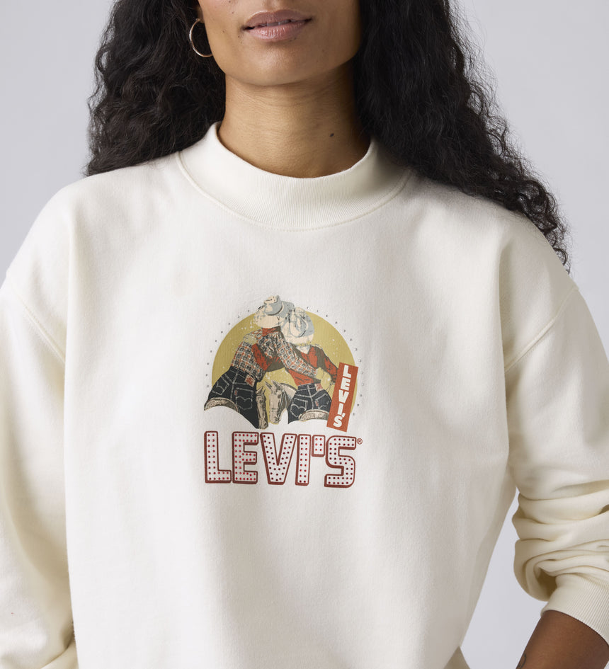 levi's® women's graphic collins mockneck sweatshirt 003R90003XS- White – Levi's Hong Kong