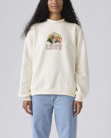 levi's® women's graphic collins mockneck sweatshirt 003R90003XS- White  – Levi's Hong Kong