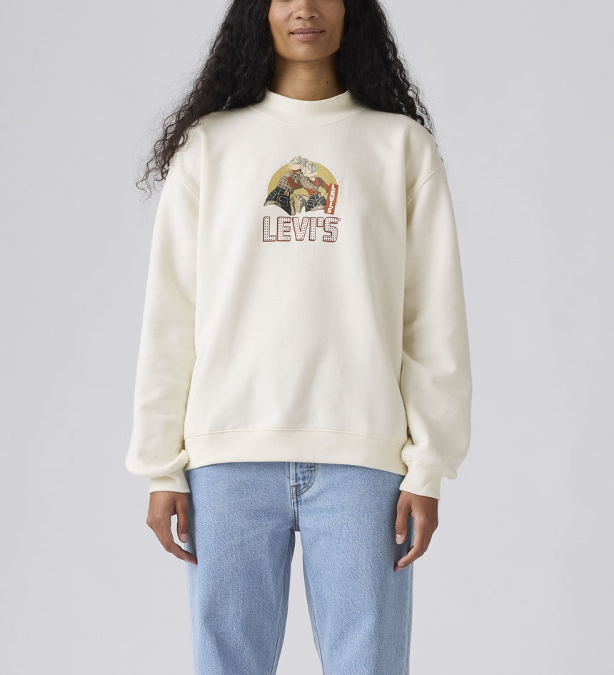 levi's® women's graphic collins mockneck sweatshirt 003R90003XS- White – Levi's Hong Kong