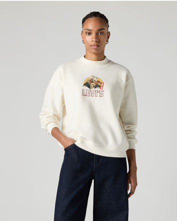 levi's® women's graphic collins mockneck sweatshirt 003R90003XS- White  – Levi's Hong Kong