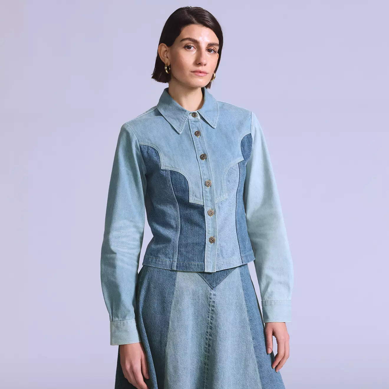 levi's® blue tab™ women's roper shacket 004TO0000XS- Senorita Shacket - Medium Wash – Levi's Hong Kong