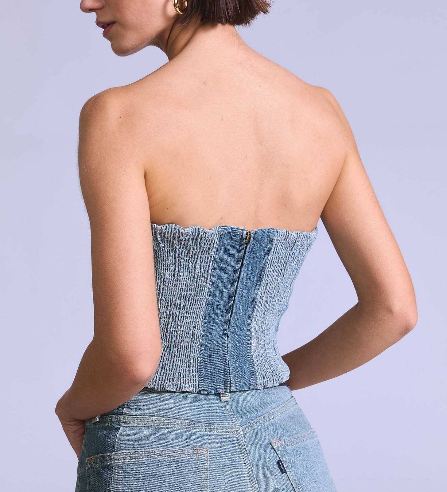 levi's® blue tab™ women's roper bustier 004TP0000M- Medium Indigo – Levi's Hong Kong