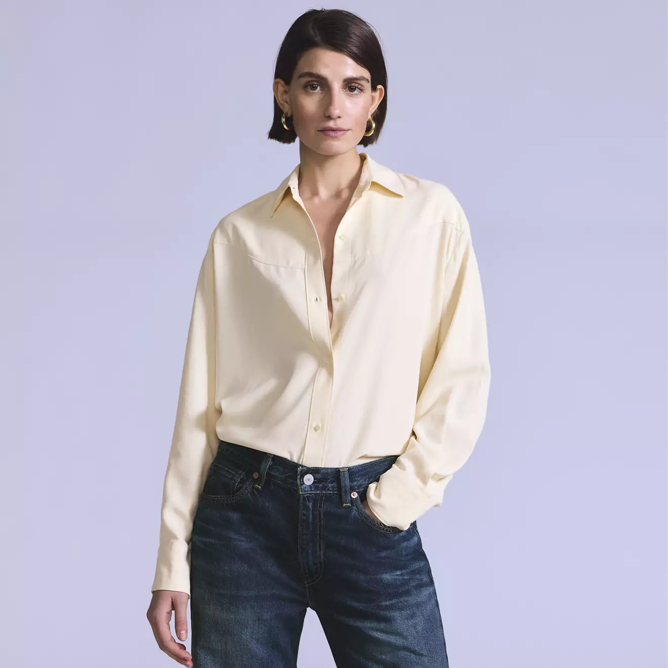 levi's® blue tab™ rider 騎士襯衫 | 女裝   004TS0000XS- White – Levi's 香港