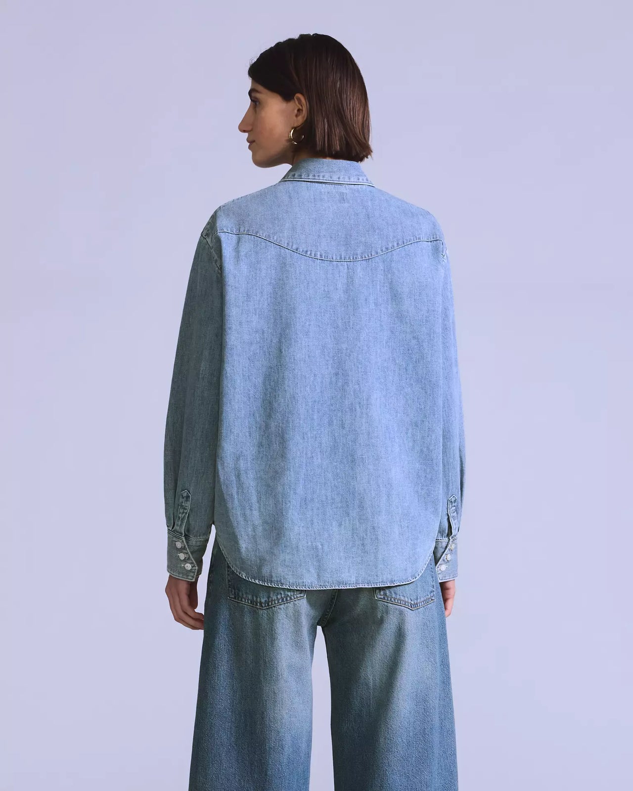 levi’s®  women's made of japan rider shirt 004TS0003XS- Blue – Levi's Hong Kong