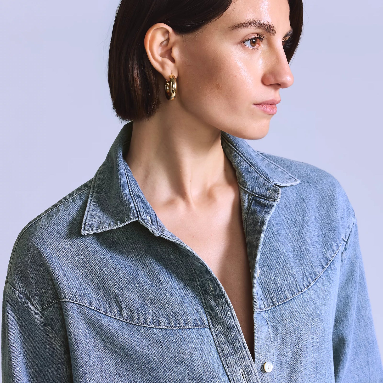 levi’s®  women's made of japan rider shirt 004TS0003XS- Blue – Levi's Hong Kong