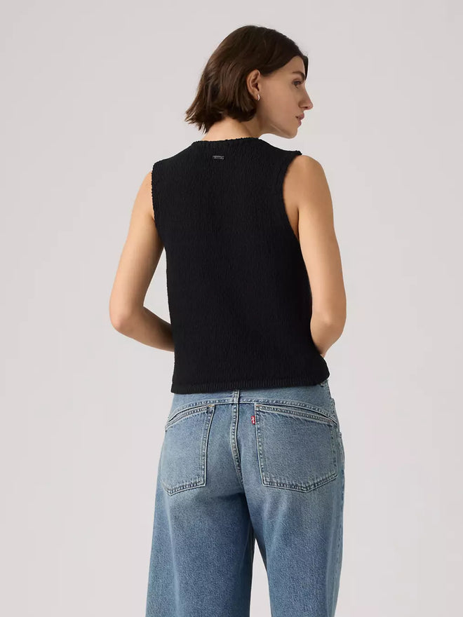 levi's® helen mini boucle 背心 | 女裝 005AB0001XS- Black  – Levi's 香港
