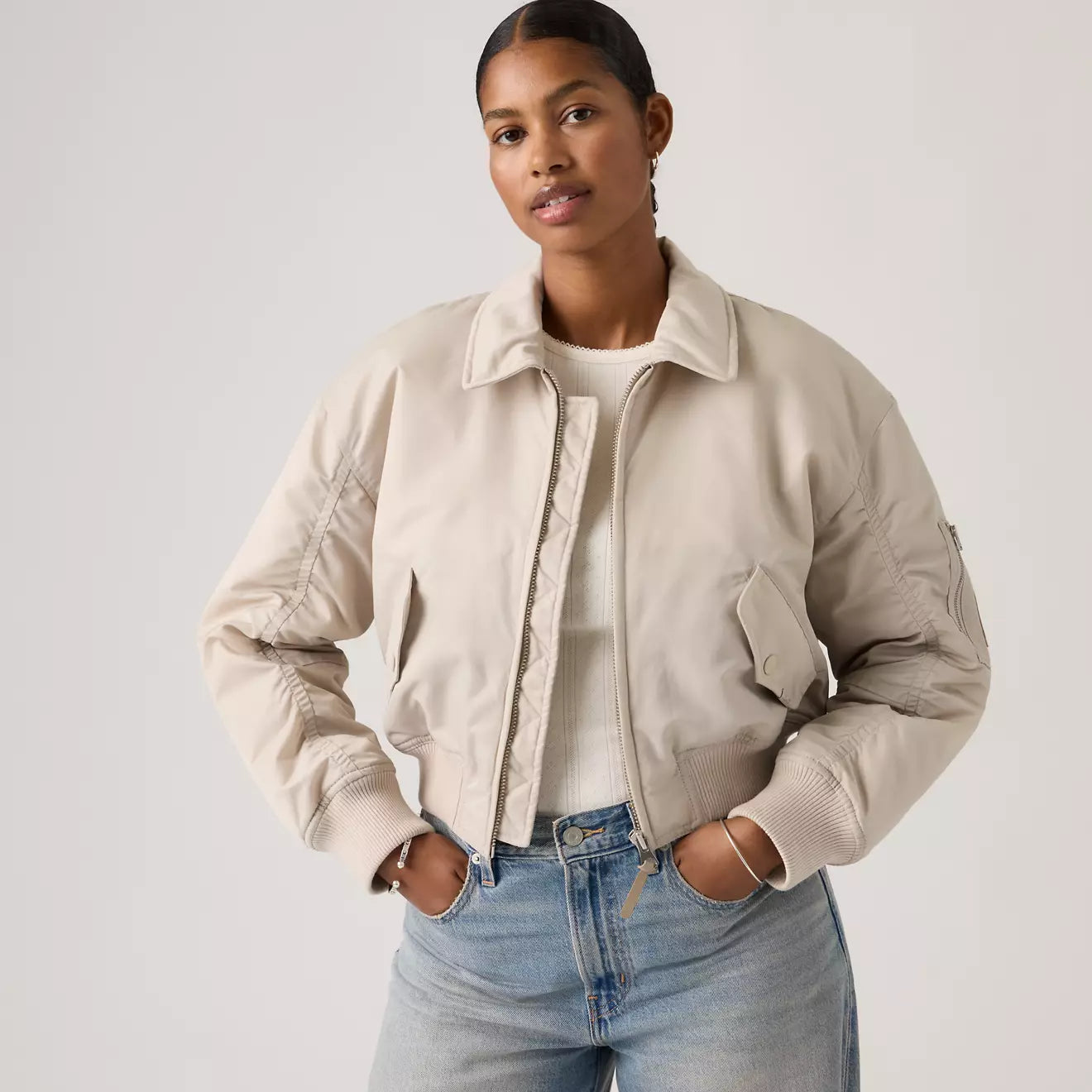 levi's® bowie 短版飛行員外套 | 女裝 005AQ0002XS- Multicolor – Levi's 香港