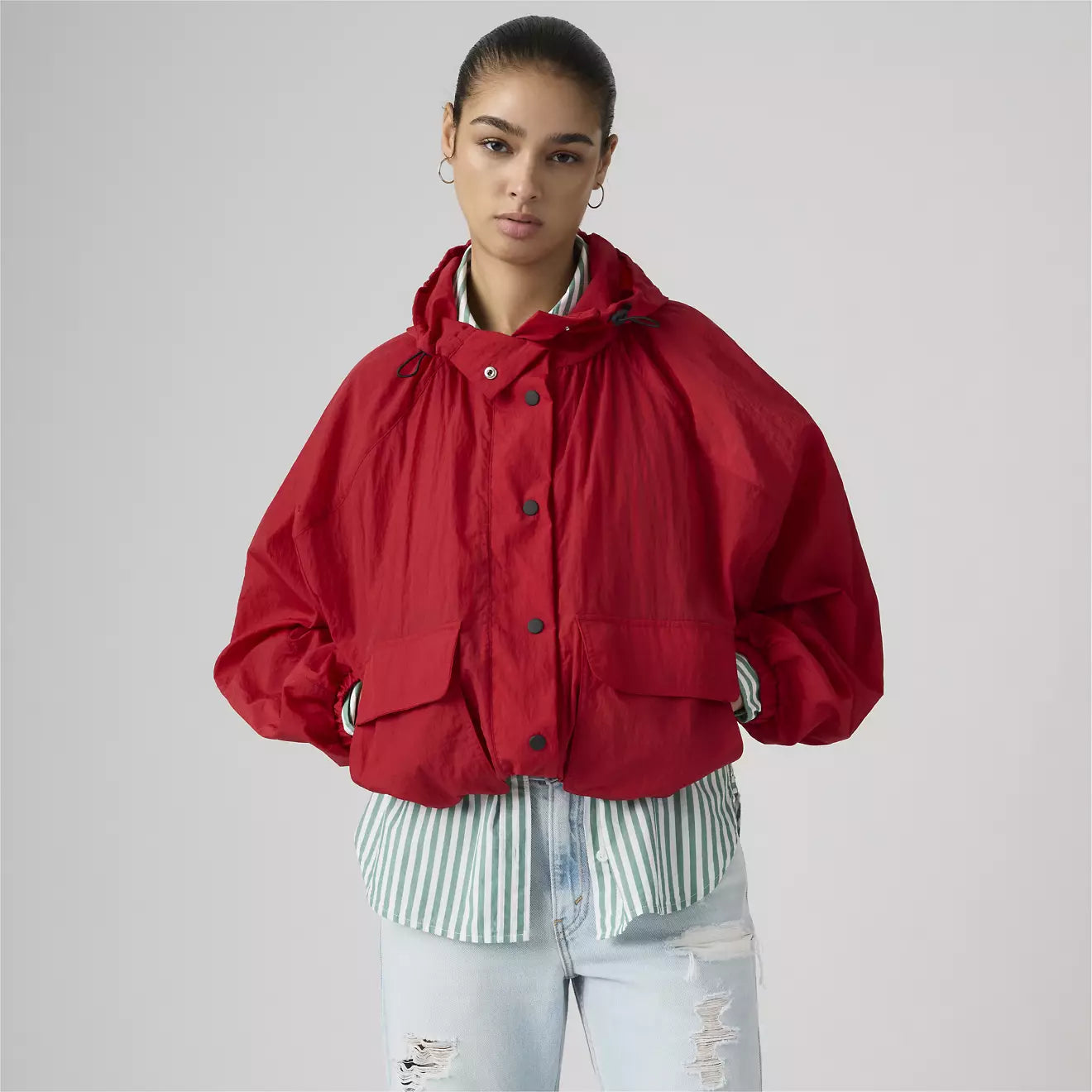 levi's® simone blouson 派克外套 | 女裝 005AV0000XS- Red – Levi's 香港