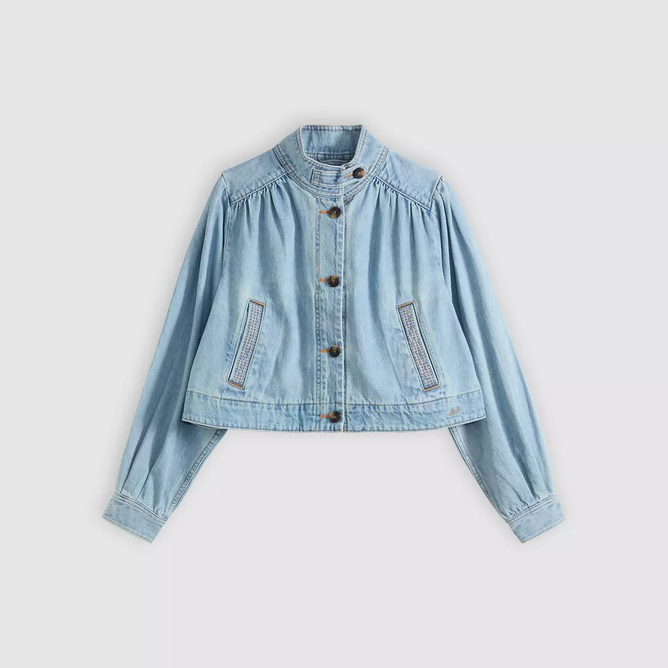 levi's® parker pretty 短外套 | 女裝 005AY0006XS- Medium Indigo – Levi's 香港