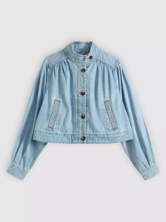 levi's® women's parker pretty short coat 005AY0006XS- Medium Indigo  – Levi's Hong Kong