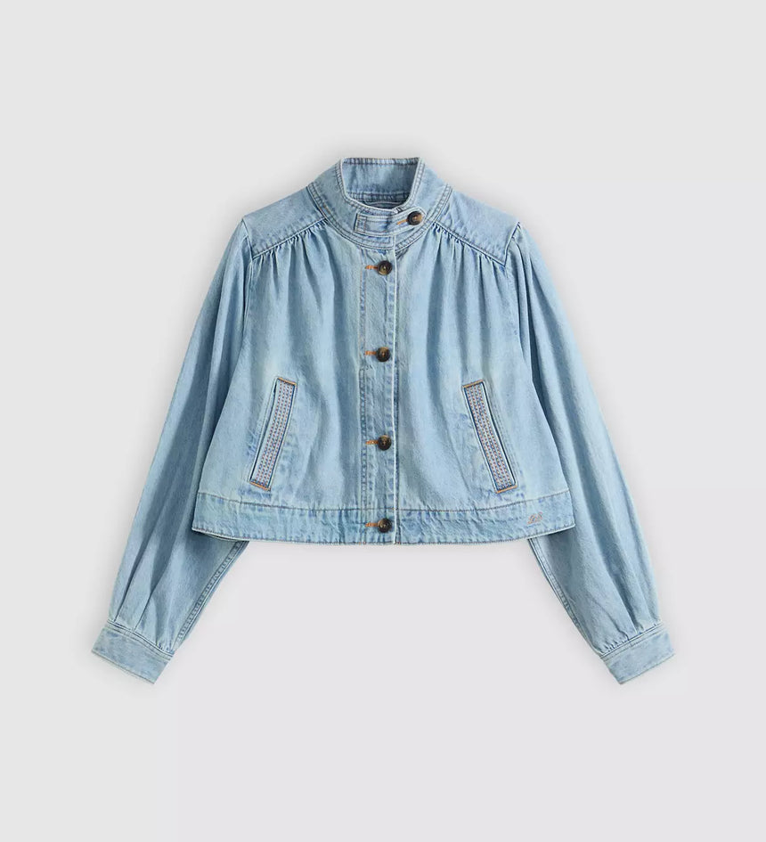 levi's® parker pretty 短外套 | 女裝 005AY0006XS- Medium Indigo – Levi's 香港