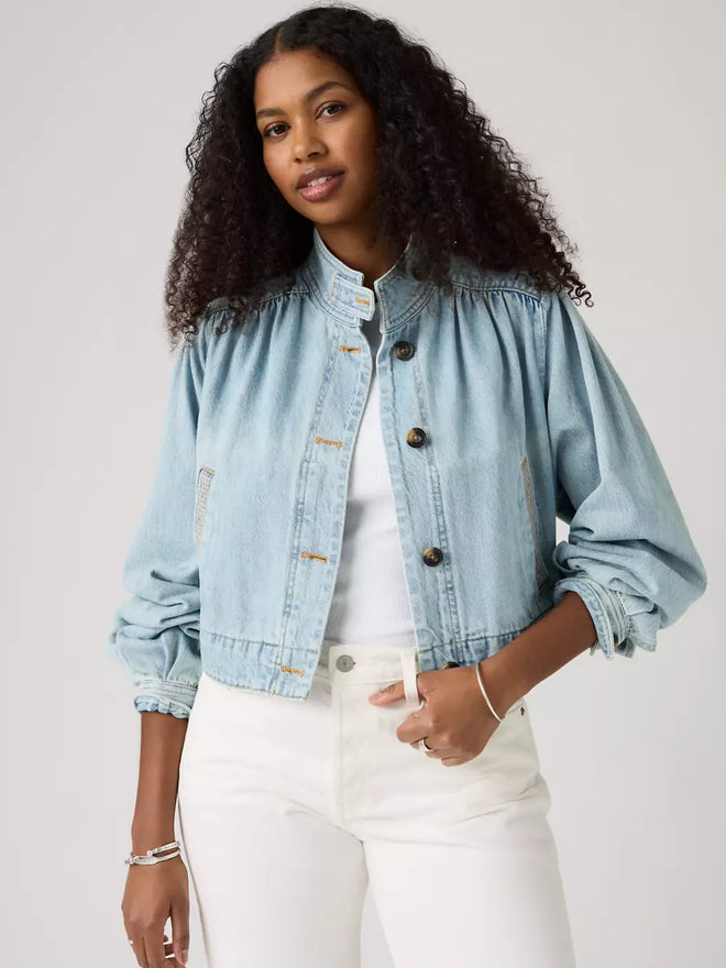 levi's® women's parker pretty short coat 005AY0006XS- Medium Indigo  – Levi's Hong Kong