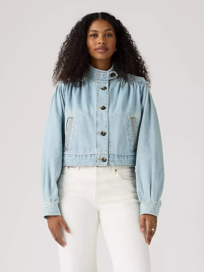 levi's® women's parker pretty short coat 005AY0006XS- Medium Indigo  – Levi's Hong Kong