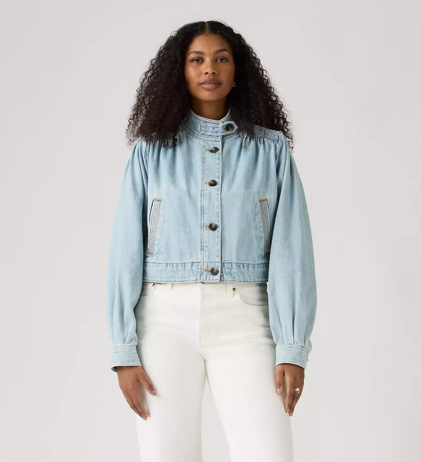 levi's® parker pretty 短外套 | 女裝 005AY0006XS- Medium Indigo – Levi's 香港