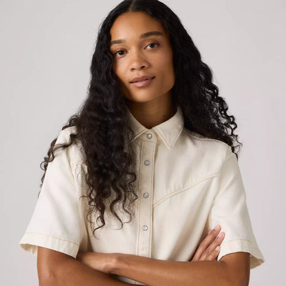  Levi's® Logan 短袖牛仔襯衫 | 女裝  
