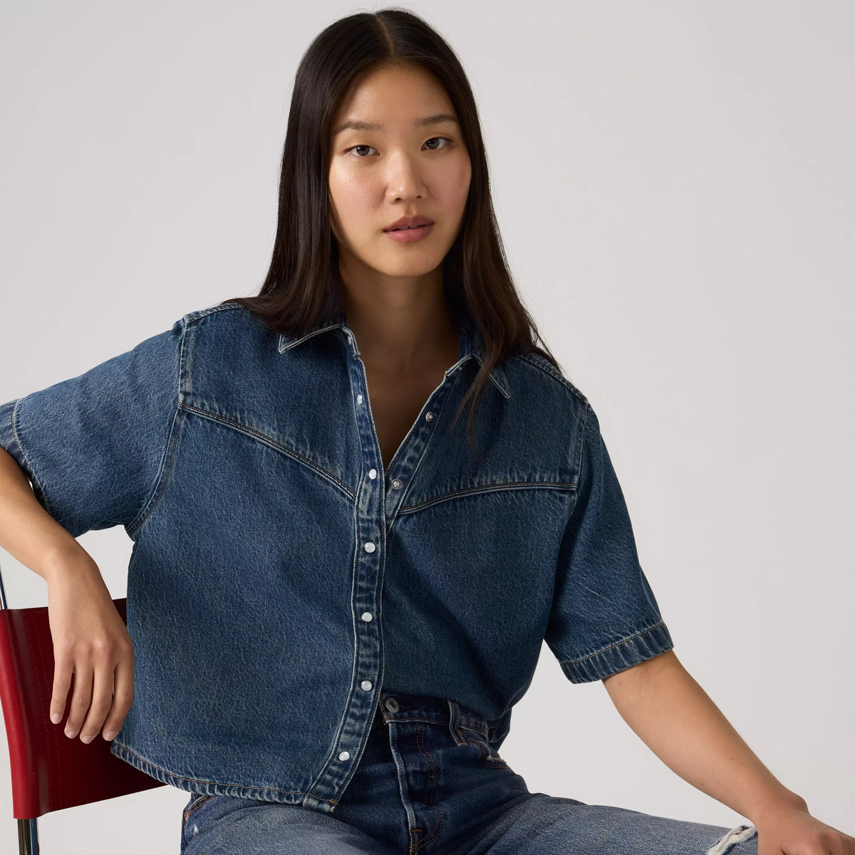 Levi's® Women's Logan Short-Sleeve Denim Shirt