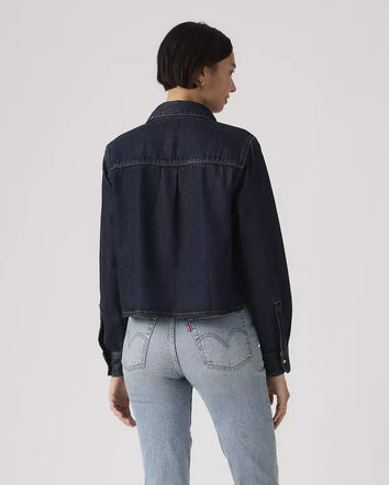 levi's® logan shacket | 女裝 005DW0000XS- Dark Indigo  – Levi's 香港