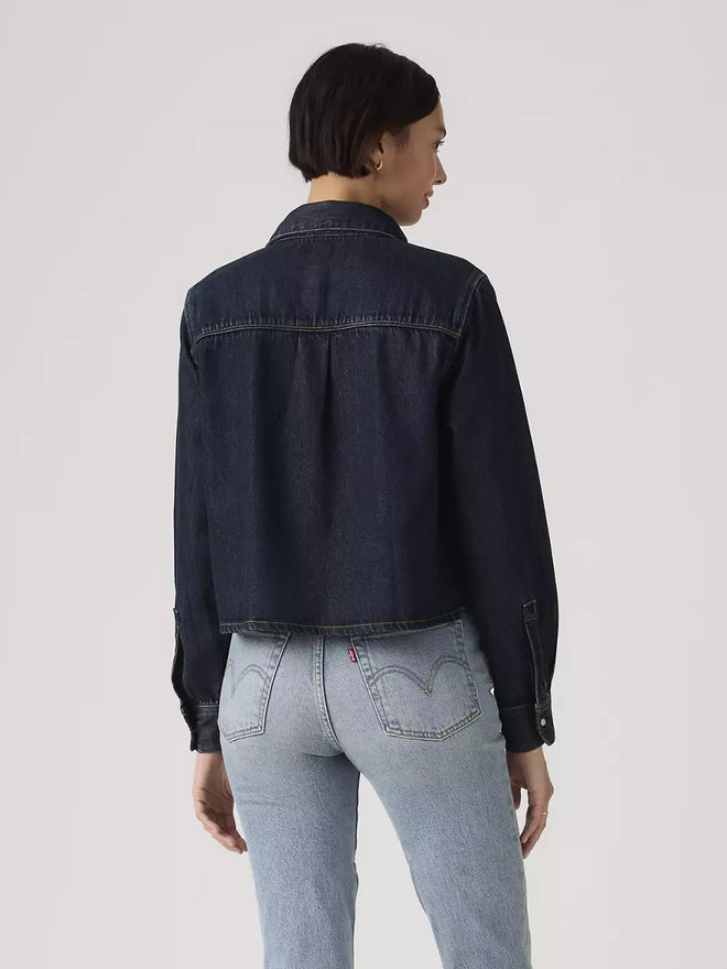 levi's® women's logan shirt 005DW0000XS- Dark Indigo  – Levi's Hong Kong
