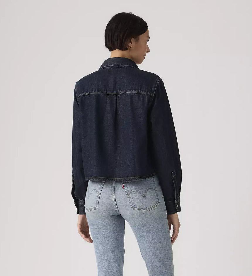 levi's® logan shacket | 女裝 005DW0000XS- Dark Indigo – Levi's 香港