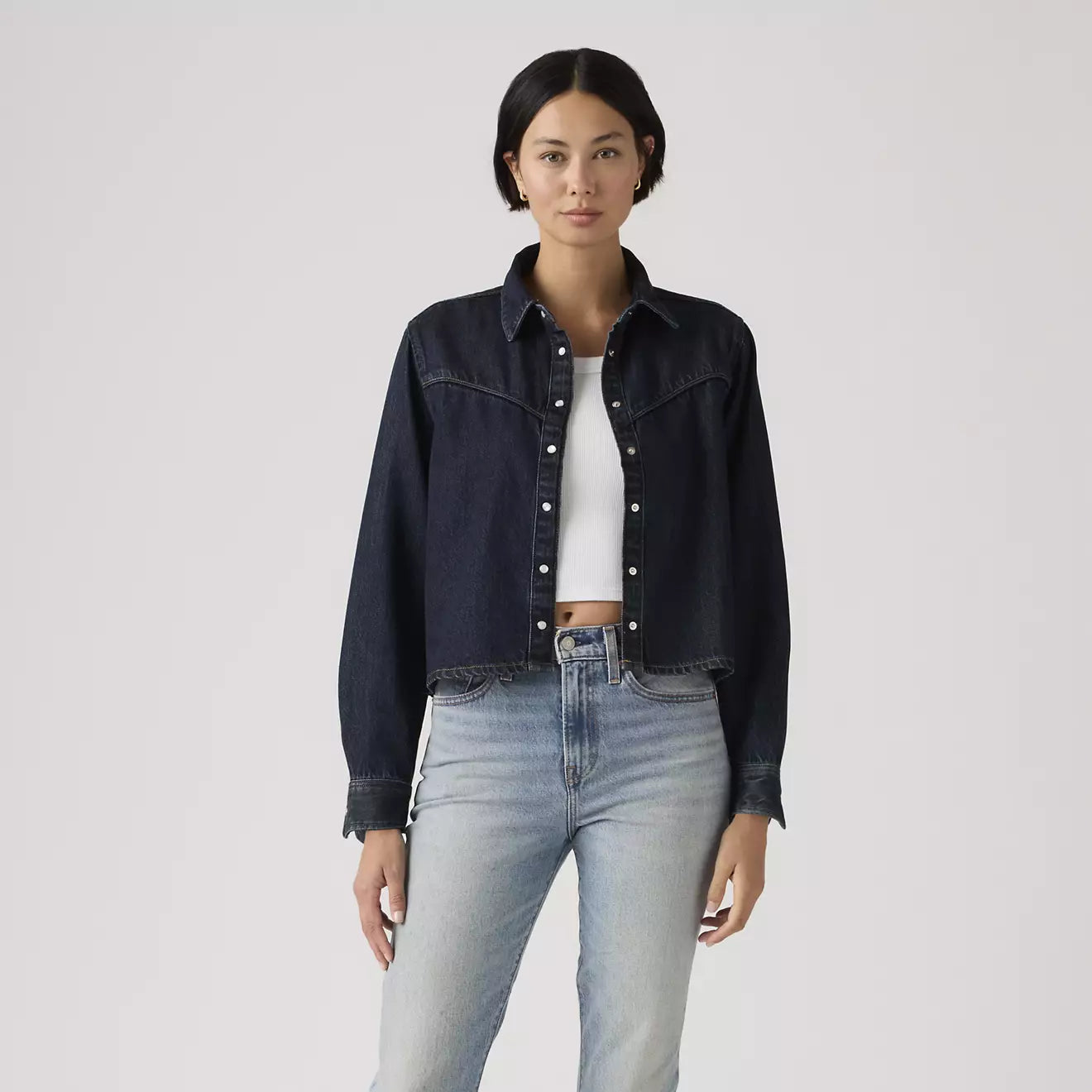 levi's® logan shacket | 女裝 005DW0000XS- Dark Indigo – Levi's 香港