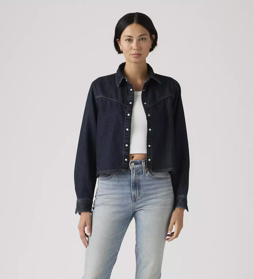 levi's® logan shacket | 女裝 005DW0000XS- Dark Indigo – Levi's 香港