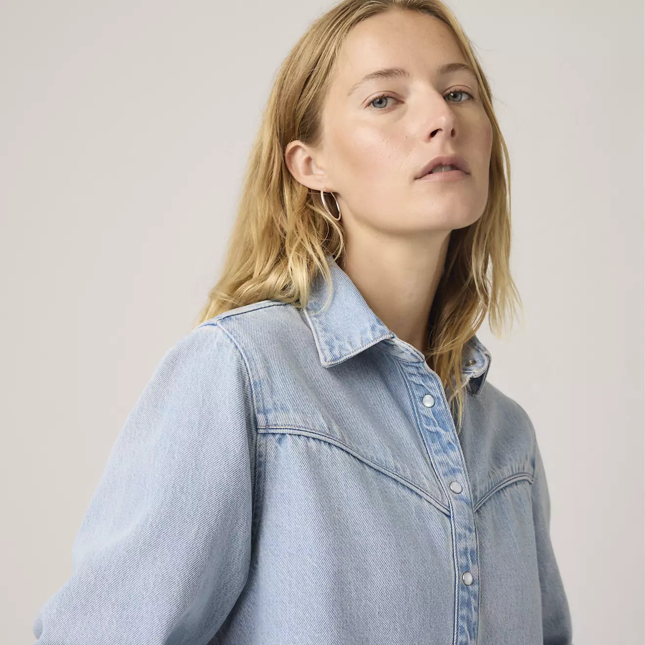 levi's® logan shacket | 女裝 005DW0001XS- Light Indigo – Levi's 香港