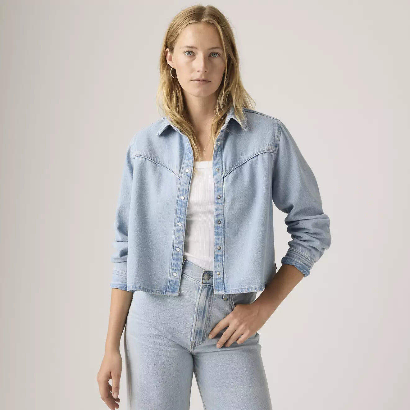 levi's® logan shacket | 女裝 005DW0001XS- Light Indigo – Levi's 香港