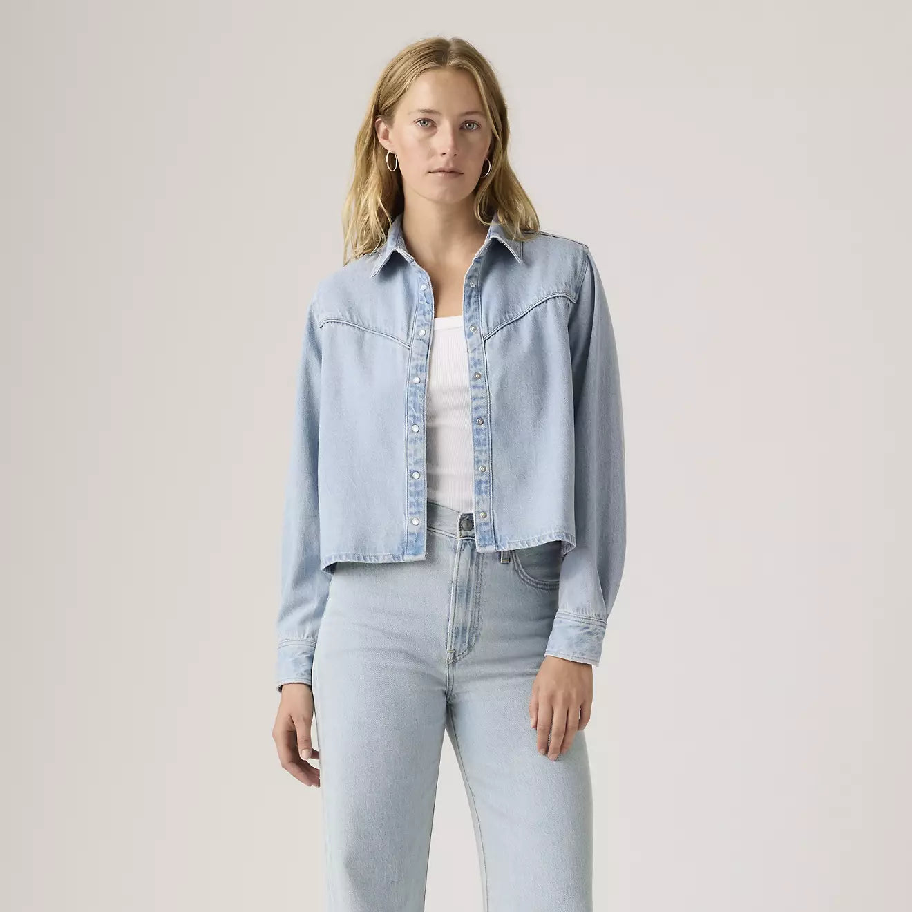 levi's® logan shacket | 女裝 005DW0001XS- Light Indigo – Levi's 香港
