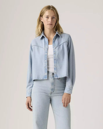 levi's® logan shacket | 女裝 005DW0001XS- Light Indigo  – Levi's 香港