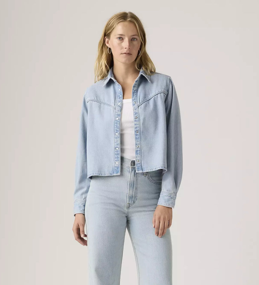 levi's® logan shacket | 女裝 005DW0001XS- Light Indigo – Levi's 香港