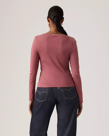 levi's® 方領長袖t恤 | 女裝 005IO0008S- Red  – Levi's 香港