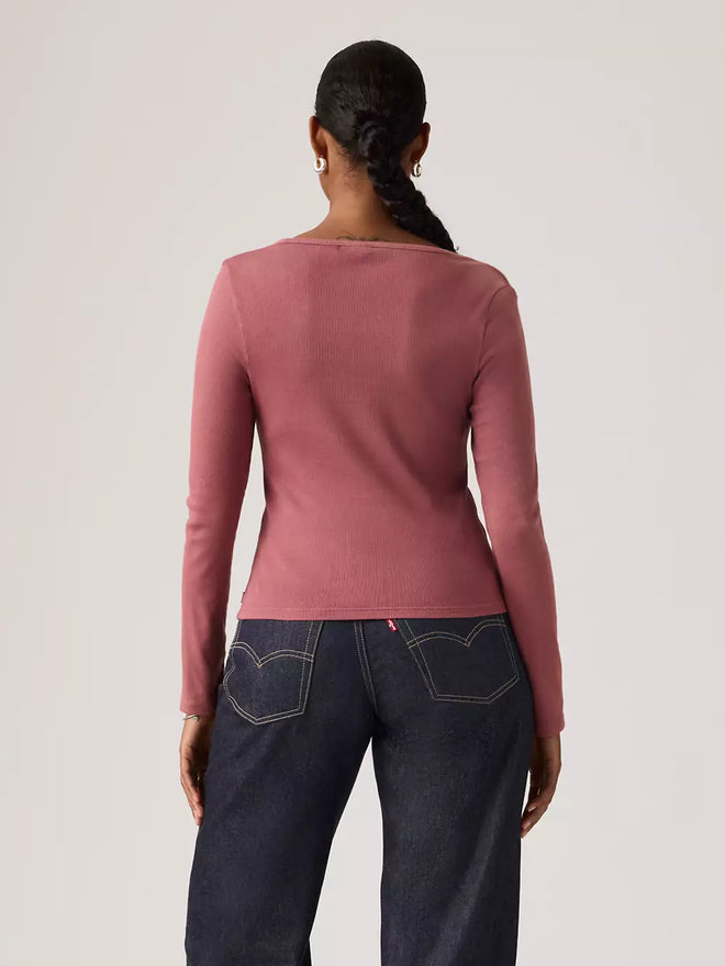 levi's® 方領長袖t恤 | 女裝 005IO0008S- Red  – Levi's 香港