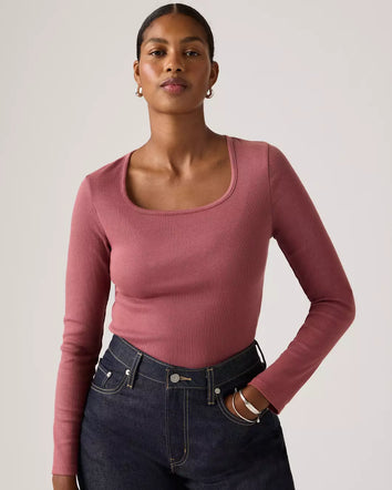 levi's® 方領長袖t恤 | 女裝 005IO0008S- Red  – Levi's 香港