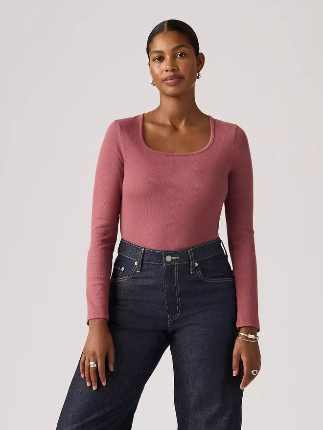 levi's® 方領長袖t恤 | 女裝 005IO0008S- Red  – Levi's 香港