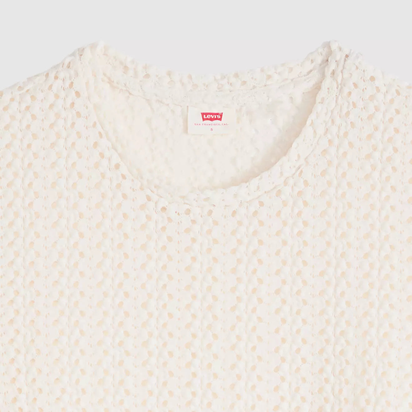 levi's® fiona 花邊蕾絲 t恤 | 女裝   005IQ0000XS- White – Levi's 香港