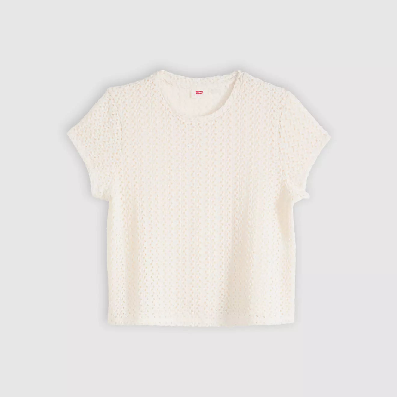 levi's® fiona 花邊蕾絲 t恤 | 女裝   005IQ0000XS- White – Levi's 香港