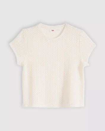 levi's® women's fiona flower lace tee 005IQ0000XS- White  – Levi's Hong Kong