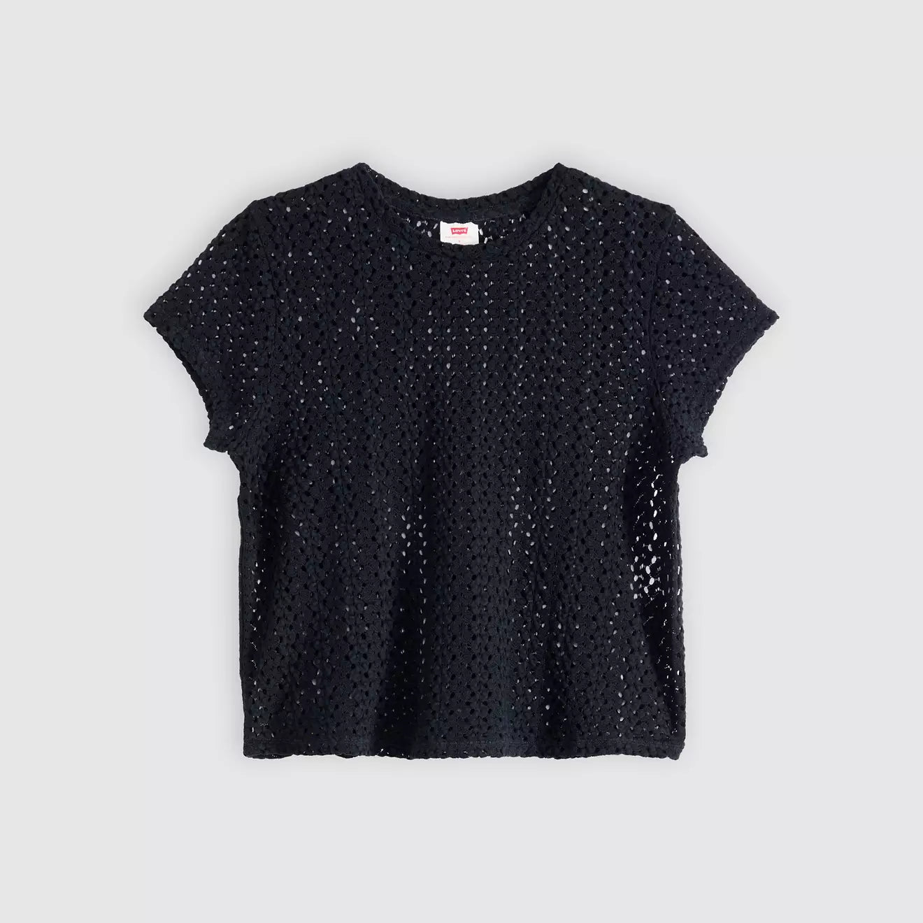levi's® fiona 花邊蕾絲 t恤 | 女裝   005IQ0001XS- Black – Levi's 香港
