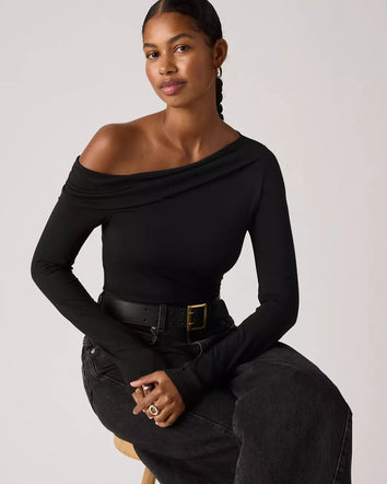 levi's® women's clara off shoulder long-sleeve top 005IT0000S- Multicolor  – Levi's Hong Kong