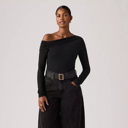 Levi's® Clara 一字肩長袖上衣 | 女裝