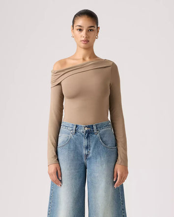 levi's® women's clara off shoulder long-sleeve top 005IT0002XS- Multicolor  – Levi's Hong Kong