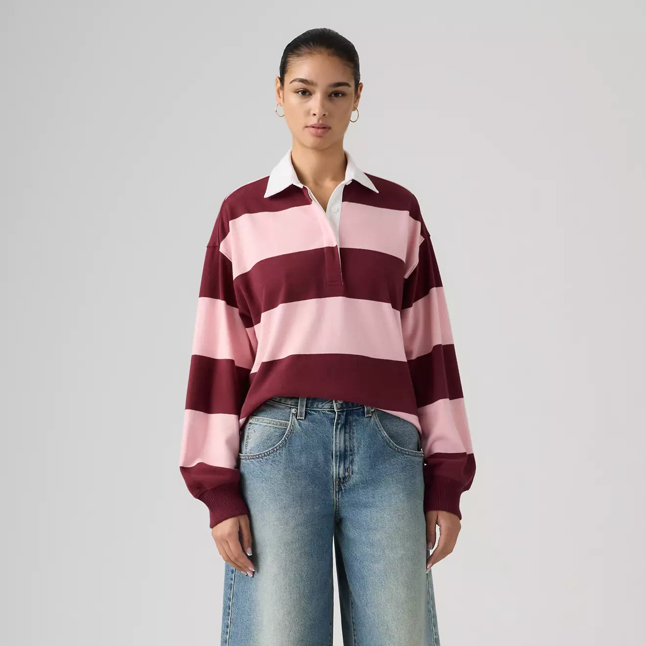 levi's® reenie 欖球長袖上衣 | 女裝 005IY0001XS- Multicolor – Levi's 香港